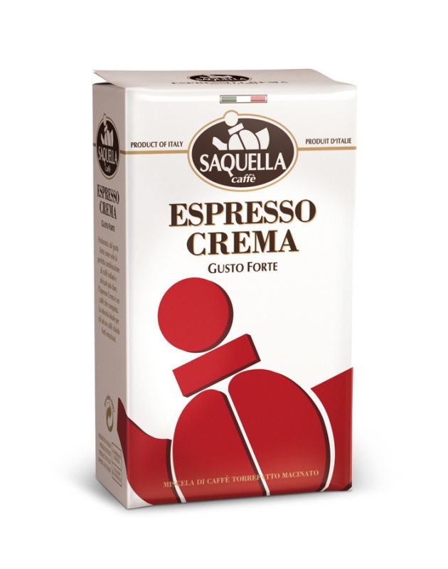 Espresso Crema mletá Saquella