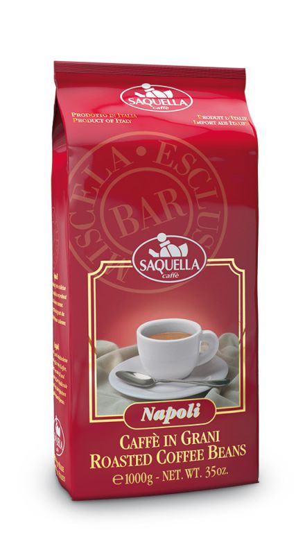 Napoli Bar zrnková káva Saquella
